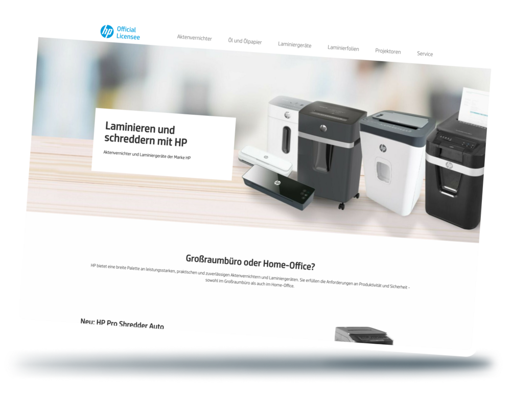 Webseite HP Webseite erstellt von bitloft