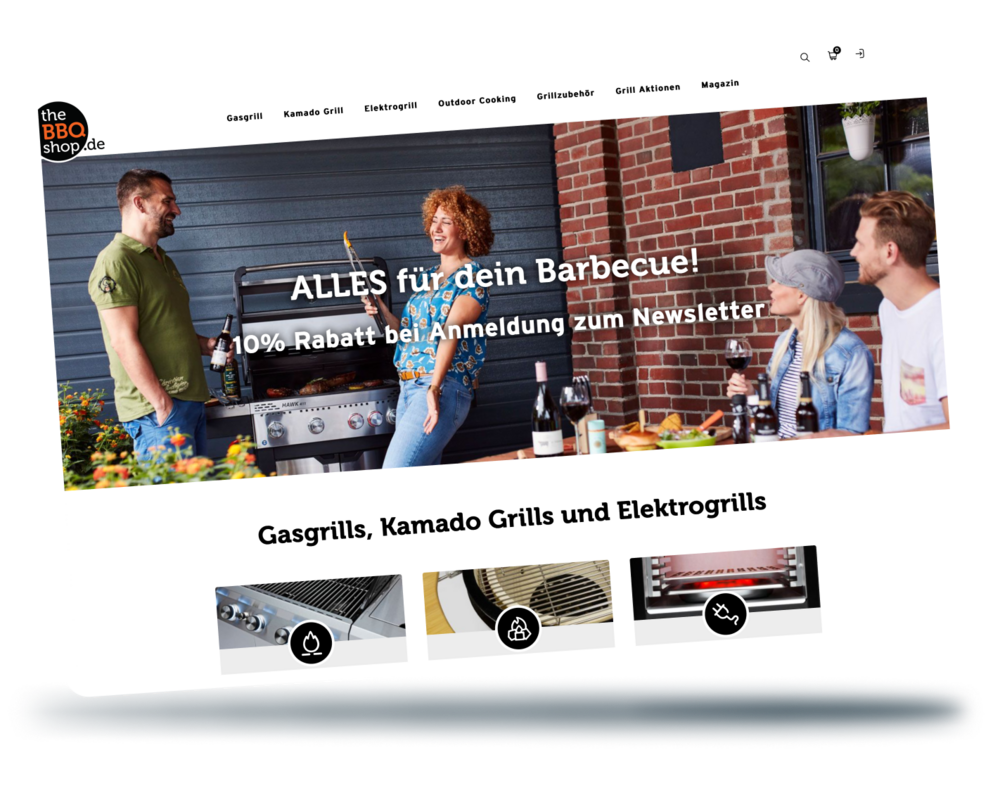 Webshop theBBQshop.de Webshop erstellt von bitloft