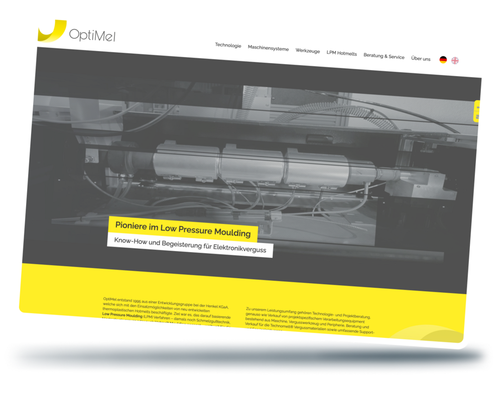 Webseite Optimel Webseite erstellt von bitloft